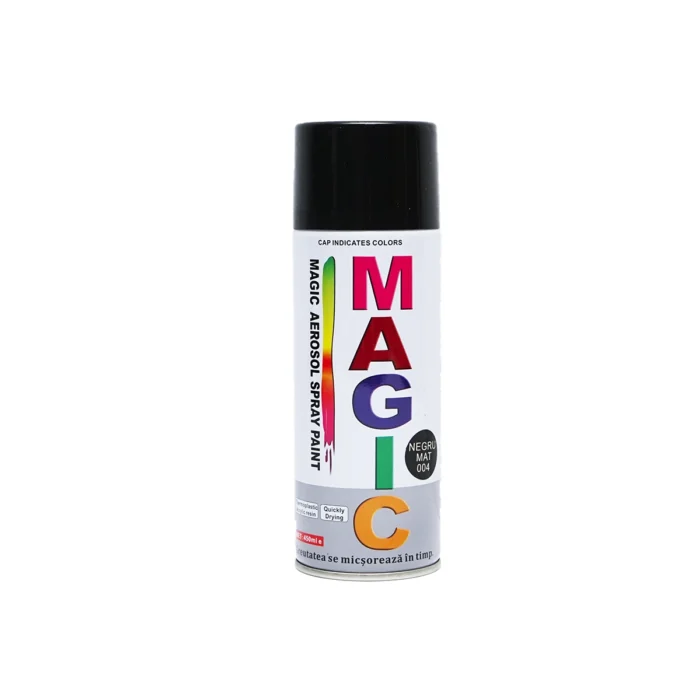 Spray vopsea Magic negru mat 004 450 ml SKU00152-19