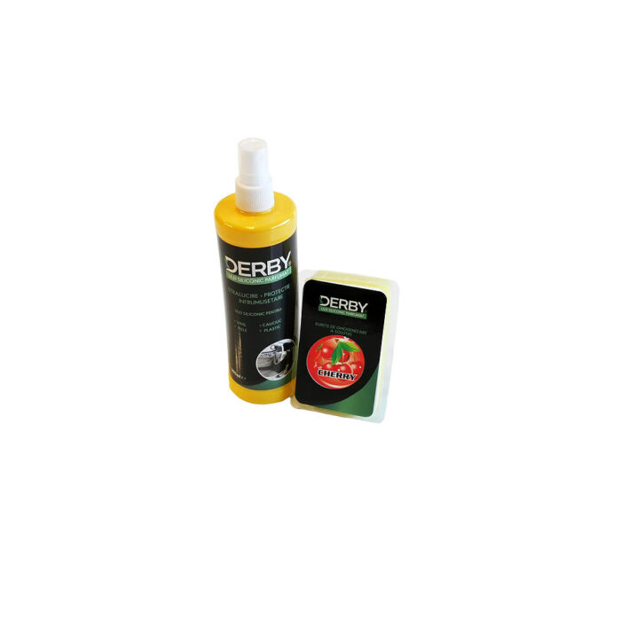 Ulei siliconic parfumat pentru bord Cirese 300 ml + burete DERBYS KU00057
