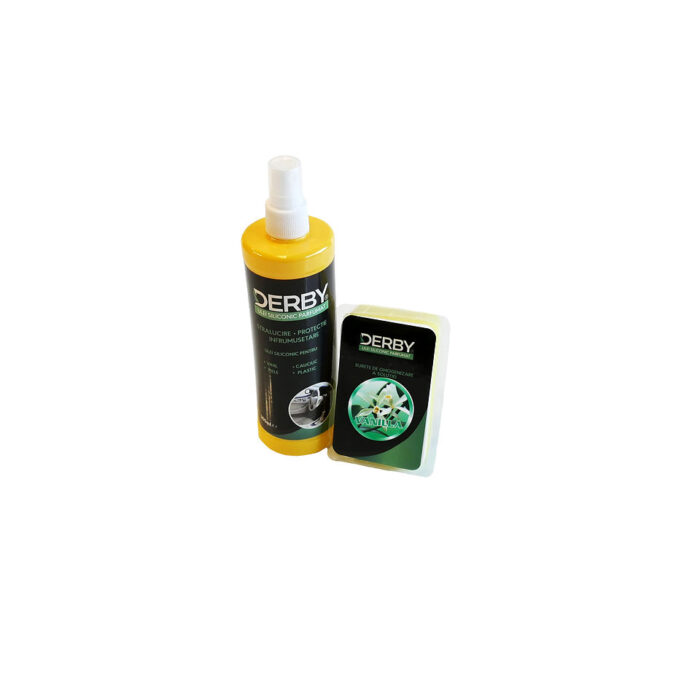 Ulei siliconic parfumat pentru bord Vanilie 300 ml + burete DERBY SKU00057-10